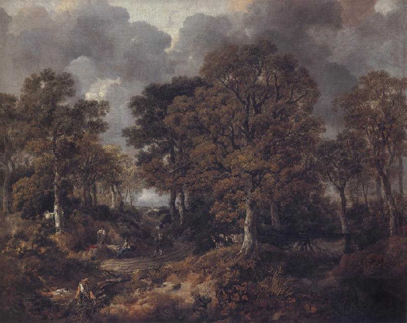 Thomas Gainsborough Gainsborough's Forest Norge oil painting art